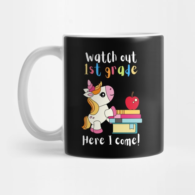 Watch Out First Grade Unicorn Teacher by teewyld